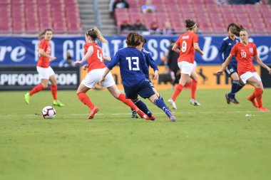 Japonya, İngiltere 'ye karşı Raymond James Stadyumu' nda 5 Mart 2019 'da Tampa Florida' da.