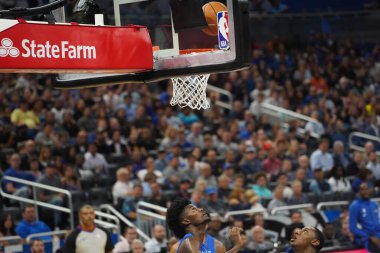 Orlando Magic 30 Ekim 2019 Çarşamba günü Orlando Forida 'daki Amway Center' da New York Knicks 'e ev sahipliği yaptı..