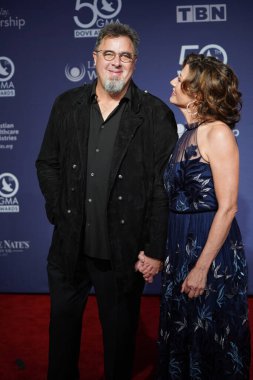 15 Ekim 2019 'da Nashville, Tennessee' deki Linbscome Üniversitesi 'nde verilen 50. GMA Dove Ödülleri sırasında kırmızı halı. 