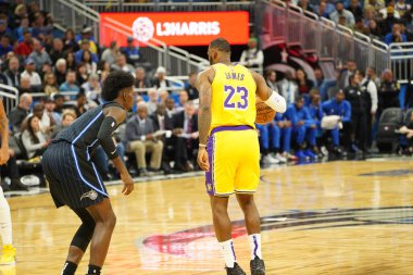 Orlando Magic 11 Aralık 2019 Çarşamba günü Orlando Forida 'daki Amway Center' da Los Angeles Lakers 'a ev sahipliği yaptı. Fotoğraf: Marty Jean-Louis