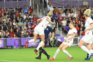 5 Mart 2020 'de Orlando Florida' daki Exploria Stadyumu 'nda düzenlenen 2020 SheBelieves Kupası' nda ABD - İngiltere Karşılaşması 