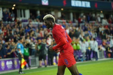 Amerikan Futbol Takımı 15 Kasım 2019 Cuma günü Orlando Florida 'daki Exploria Stadyumu' nda oynanan Concacaf Uluslar Ligi karşılaşmasında Kanada 'ya ev sahipliği yapmaktadır.