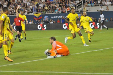 Paris Saint-Germain, Tottenham Hotspur 'a karşı 22 Temmuz 2017' de Orlando Florida 'daki Citrus Bowl' da.  