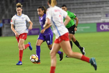 Orland Pride, 25 Ağustos 2018 'de Orlando Florida' daki Exploria Stadyumu 'nda Chicago Red Stars' a ev sahipliği yapıyor..  