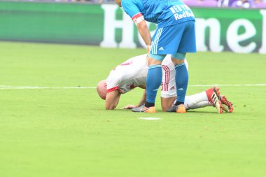 Orlando City, 31 Mart 2018 'de Orlando Florida' daki Exploria Stadyumu 'nda New York Red Bulls' a ev sahipliği yaptı..