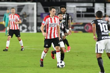 Korintliler, 10 Ocak 2018 'de Orlando City Stadyumu' nda düzenlenen Florida Kupası 'nda PSV Eindhoven' a karşı..  