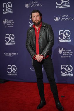 15 Ekim 2019 'da Nashville, Tennessee' deki Linbscome Üniversitesi 'nde verilen 50. GMA Dove Ödülleri sırasında kırmızı halı. 