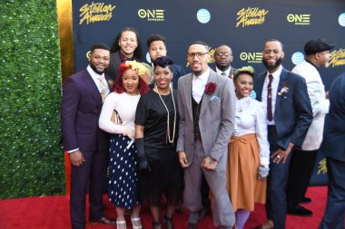 24 Mart 2018 Cumartesi günü Las Vegas 'taki Orleans Resort' ta düzenlenen 33. Yıldız Ödülleri Kırmızı Halı sırasında ünlüler.