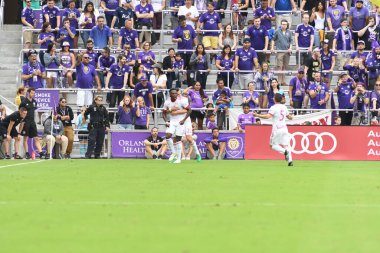 Orlando City, 31 Mart 2018 'de Orlando Florida' daki Exploria Stadyumu 'nda New York Red Bulls' a ev sahipliği yaptı..