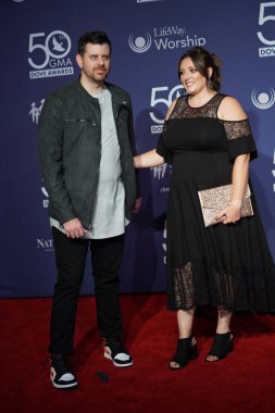 15 Ekim 2019 'da Nashville, Tennessee' deki Linbscome Üniversitesi 'nde verilen 50. GMA Dove Ödülleri sırasında kırmızı halı. 