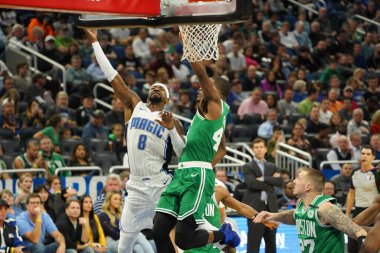 Orlando Magic, Boston Celtics 'i 24 Ocak 2020' de Orlando, Florida 'da Amway Center' da ağırladı..   