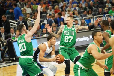 Orlando Magic, Boston Celtics 'i 24 Ocak 2020' de Orlando, Florida 'da Amway Center' da ağırladı..  