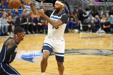 Orlando Magic 28 Şubat 2020 tarihinde Orlando Florida 'da Amway Center' da Minnesota Timberwolves 'a ev sahipliği yapar..  