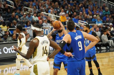 Orlando Magic 10 Kasım 2019 'da Indiana Pacers' ı Amway Center 'da ağırlıyor. Fotoğraf: Marty Jean-Louis
