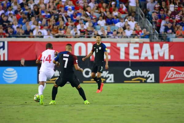 Usa Gospodarz Drużyny Piłkarskiej Trinidad Tobago Everbank Field Jacksonville Floryda — Zdjęcie stockowe