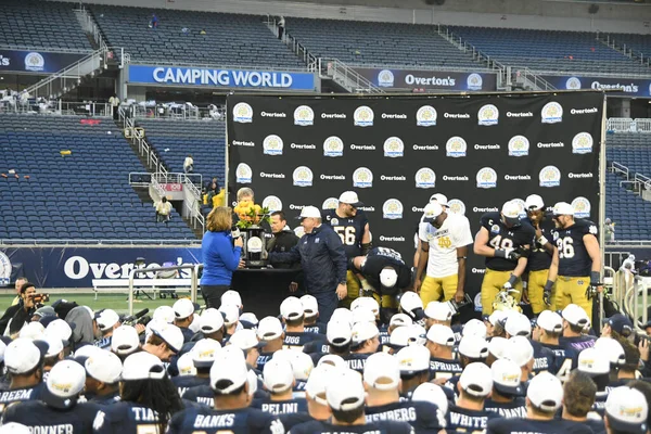 Notre Dame Affronta Lsu Durante Citrus Bowl Camping World Stadium — Foto Stock