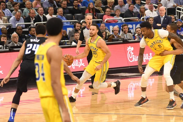 Orlando Magic Värd För Golden State Warriors Amway Center Orlando — Stockfoto