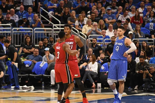 Orlando Magic Hostí Miami Heat Amway Center Orlandu Floridě Října — Stock fotografie