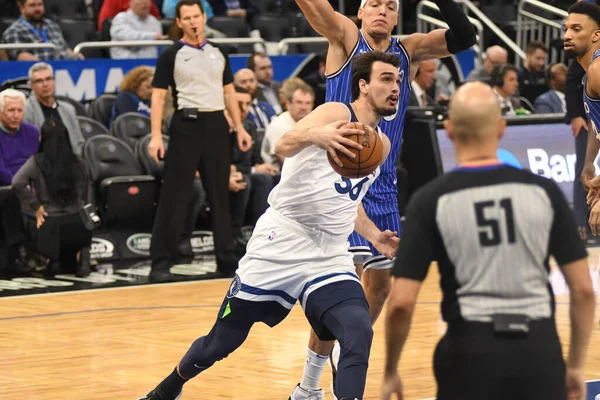 Orlando Magic Hostí Amway Aréně Února 2019 Orlandu Floridě Minnesota — Stock fotografie