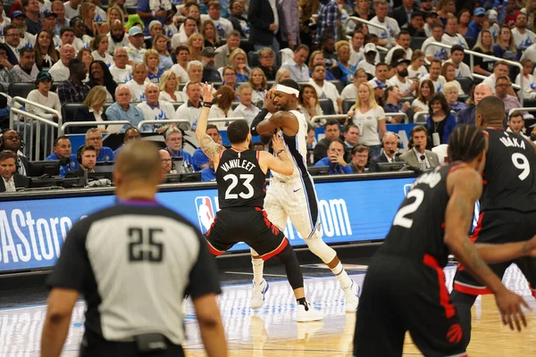 Orlando Magic Acoge Los Toronto Rapters Durante Primera Ronda Playoffs — Foto de Stock