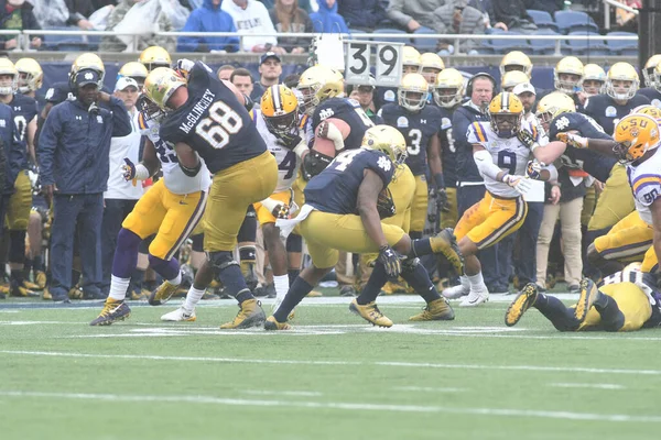 Notre Dame Face Lsu Citrus Bowl Camping World Stadium Orlando — Stock Photo, Image