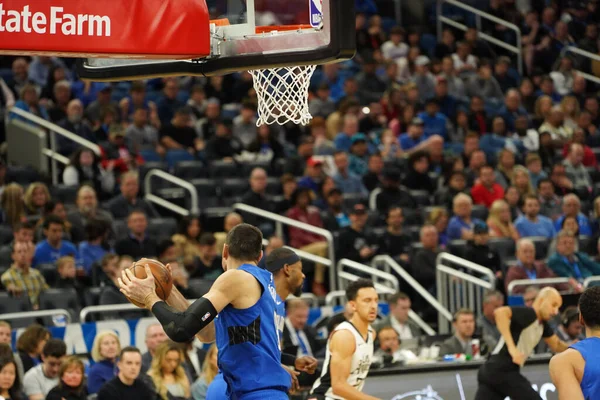 Orlando Magic Φιλοξενεί Clippers Στο Amway Center Στο Ορλάντο Φλόριντα — Φωτογραφία Αρχείου