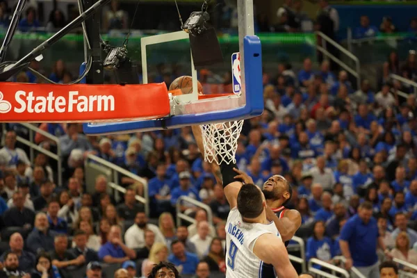 Orlando Magic Host Toronto Rapters Tijdens Nba Playoff Ronde Amway — Stockfoto