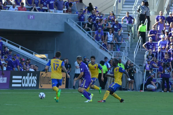 Orlando City Hostí Colorado Rapids Stadionu Orlando City Orlandu Floridě — Stock fotografie