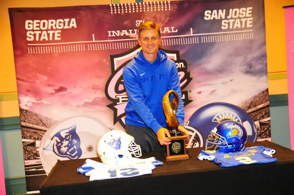 Georgia State Football Squadra Prepara Cure Bowl Come Affrontano San — Foto Stock