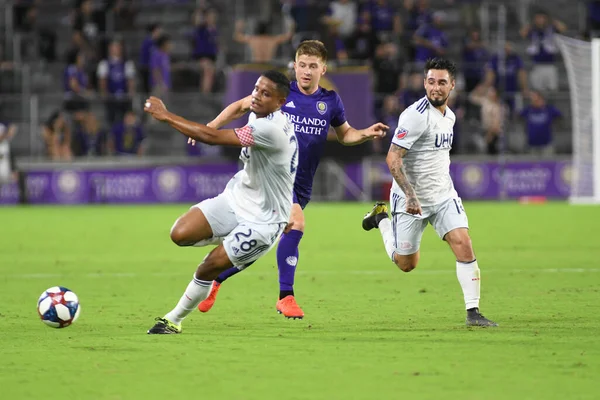 Orlando City 20 Şubat 2019 Çarşamba günü Orlando Fl 'daki Orlando City Stadyumu' nda New England 'a ev sahipliği yaptı.