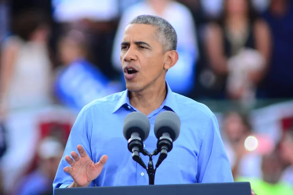 Presidente Barack Obama Fala Comício Campanha Estádio Osceola Heritage Park — Fotografia de Stock