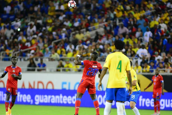 Brazílie Čelit Haiti Během Copa America Centenario Orlando Florida Stadionu — Stock fotografie