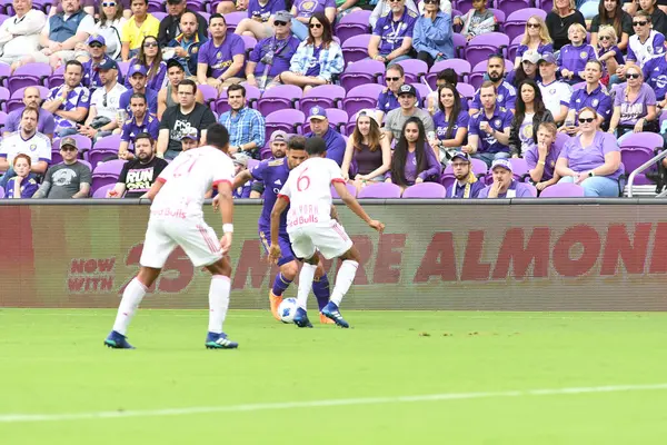 Orlando City Värd För New York Red Bulls Exploria Stadium — Stockfoto