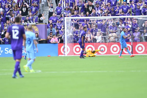 Orlando City Host New York City Orlando City Stadium Orlando — Zdjęcie stockowe