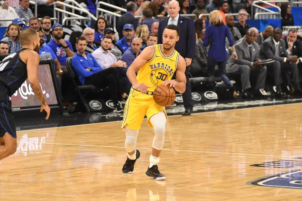 Orlando Magic Värd För Golden State Warriors Amway Center Orlando — Stockfoto