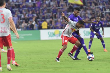 Orlando City 21 Temmuz 2019 tarihinde Florida, Orlando 'da Exploria Stadyumu' nda New York Red Bulls 'a ev sahipliği yaptı..