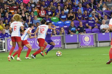 Orland Pride, 25 Ağustos 2018 'de Orlando Florida' daki Exploria Stadyumu 'nda Chicago Red Stars' a ev sahipliği yapıyor..