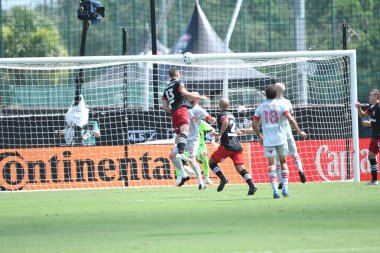 Toronto FC, 13 Temmuz 2020 tarihinde Orlando Florida 'daki ESPN Wild World of Sports' ta düzenlenen MLS Back Tournament sırasında D.C. United ile karşılaştı. Fotoğraf: Marty Jean-Louis