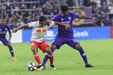 Orlando City 21 Temmuz 2019 tarihinde Florida, Orlando 'da Exploria Stadyumu' nda New York Red Bulls 'a ev sahipliği yaptı..