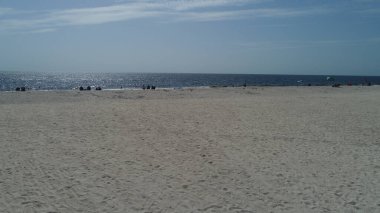 4 Ağustos 2017 'de Florida' daki Güzel Clearwater Sahili 'nin hava görüntüsü..