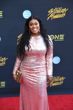 24 Mart 2018 Cumartesi günü Las Vegas 'taki Orleans Resort' ta düzenlenen 33. Yıldız Ödülleri Kırmızı Halı sırasında ünlüler.