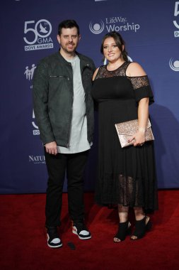 15 Ekim 2019 'da Nashville, Tennessee' deki Linbscome Üniversitesi 'nde verilen 50. GMA Dove Ödülleri sırasında kırmızı halı. 