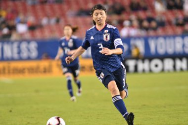 Japonya, İngiltere 'ye karşı Raymond James Stadyumu' nda 5 Mart 2019 'da Tampa Florida' da.  