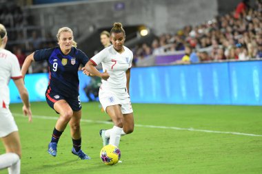 5 Mart 2020 'de Orlando Florida' daki Exploria Stadyumu 'nda düzenlenen 2020 SheBelieves Kupası' nda ABD - İngiltere Karşılaşması 