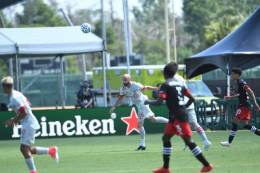 Toronto FC, 13 Temmuz 2020 tarihinde Orlando Florida 'daki ESPN Wild World of Sports' ta düzenlenen MLS Back Tournament sırasında D.C. United ile karşılaştı. Fotoğraf: Marty Jean-Louis
