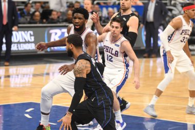 Orlando Magic, Philadelphia 76ers 'ı 25 Mart 2019' da Orlando Florida 'daki Amway Arena' da ağırlıyor..