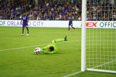 Orlando City SC, 19 Haziran 2019 Çarşamba günü Orlando 'daki Exploria Stadyumu' nda düzenlenen ABD Açık Kupası sırasında New England Devrimi 'ne ev sahipliği yaptı.