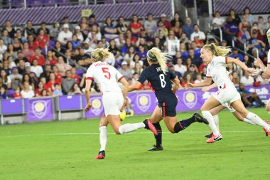5 Mart 2020 'de Orlando Florida' daki Exploria Stadyumu 'nda düzenlenen 2020 SheBelieves Kupası' nda ABD - İngiltere Karşılaşması 