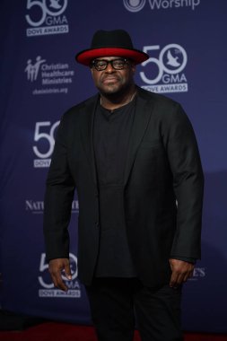 15 Ekim 2019 'da Nashville, Tennessee' deki Linbscome Üniversitesi 'nde verilen 50. GMA Dove Ödülleri sırasında kırmızı halı. 