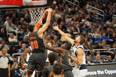 Orlando Magic, 21 Şubat 2020 Cuma günü Orlando Florida 'daki Amway Center' da Dallas Mavericks 'e ev sahipliği yapıyor..  